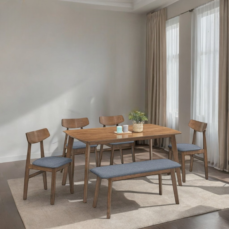 1+1+4 Solid Dining Set