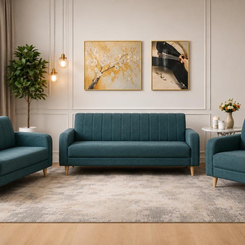 Modern 3-Piece Living Room Sofa Set (1S + 2S + 3S)