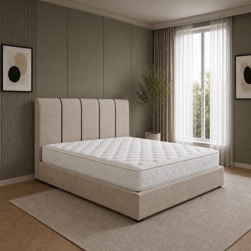 Modern Queen Upholstered Bed Frame