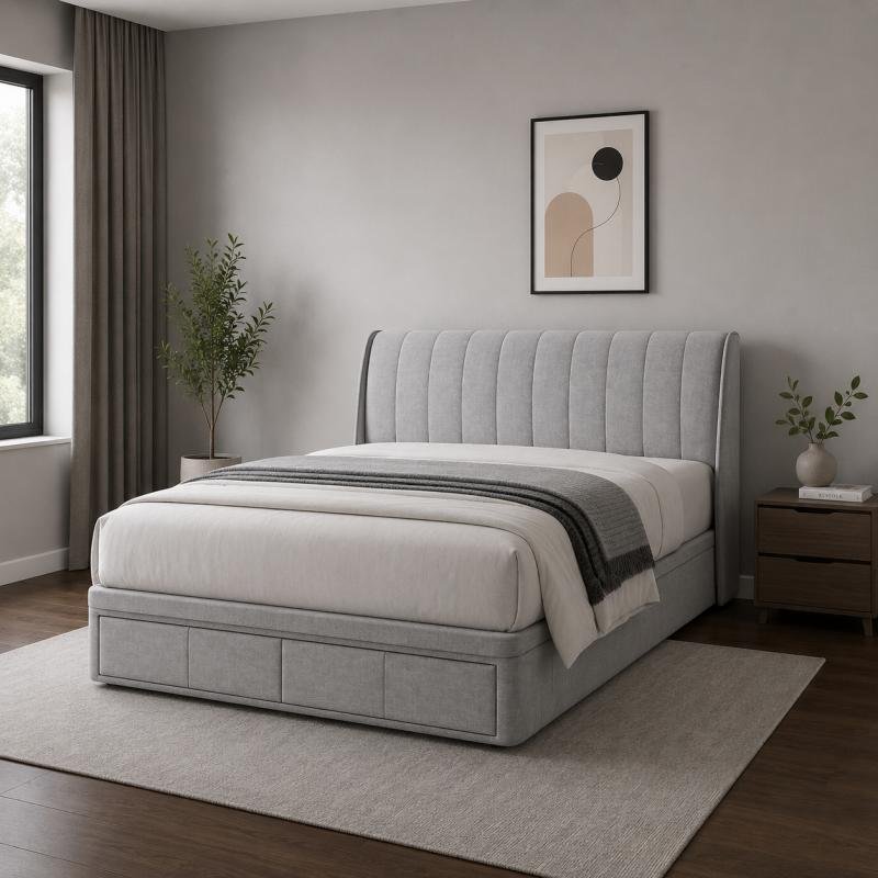 Maximizer Premium Hydraulic Lift & Dual Drawer Storage Bed Frame