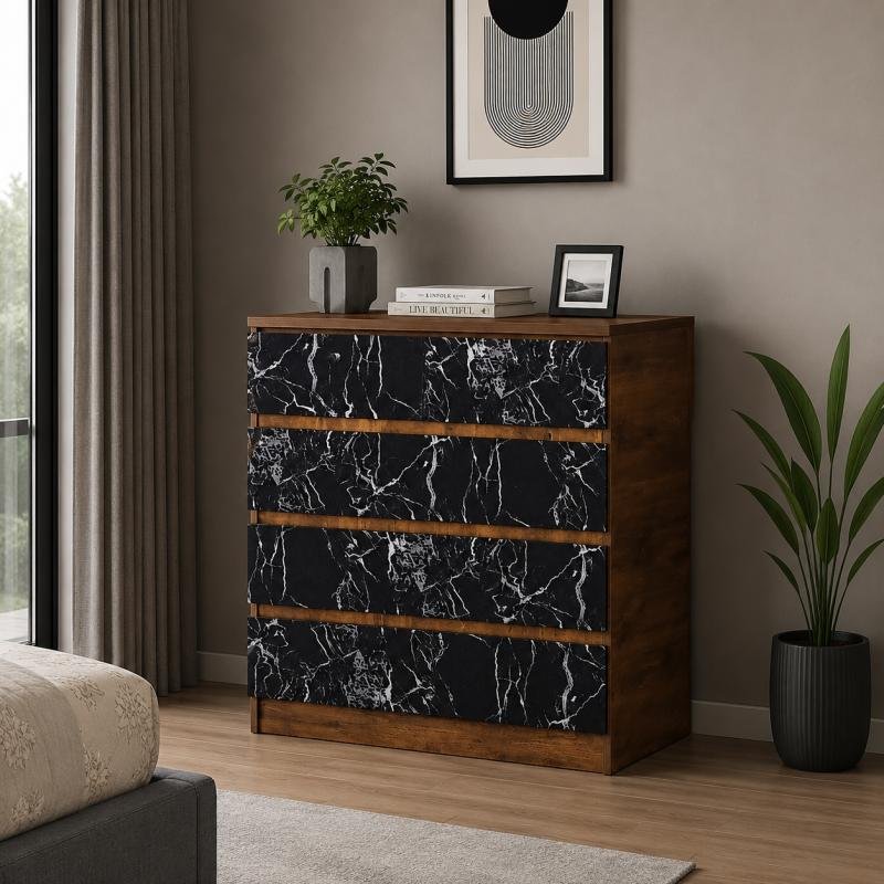 Nero Lux 5-Drawer  Chest of Drawers