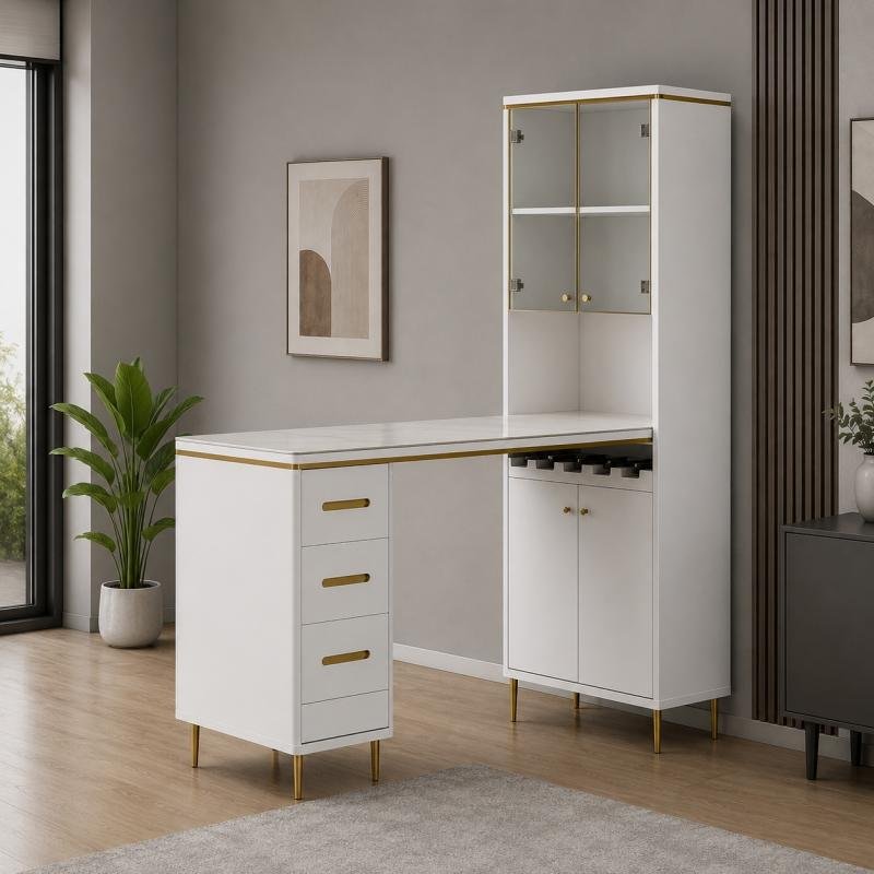 Milanese Luxury Multifunctional Bar Cabinet