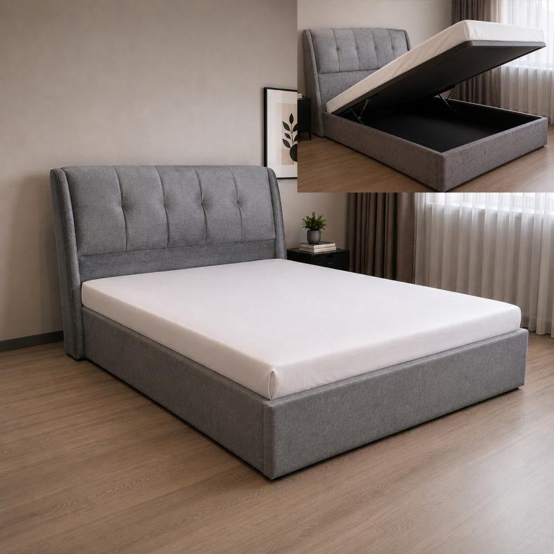 Queen Hydraulic Storage Bed Frame