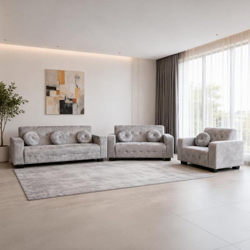 Premium 3-Piece Living Room Sofa Set (1S + 2S + 3S)