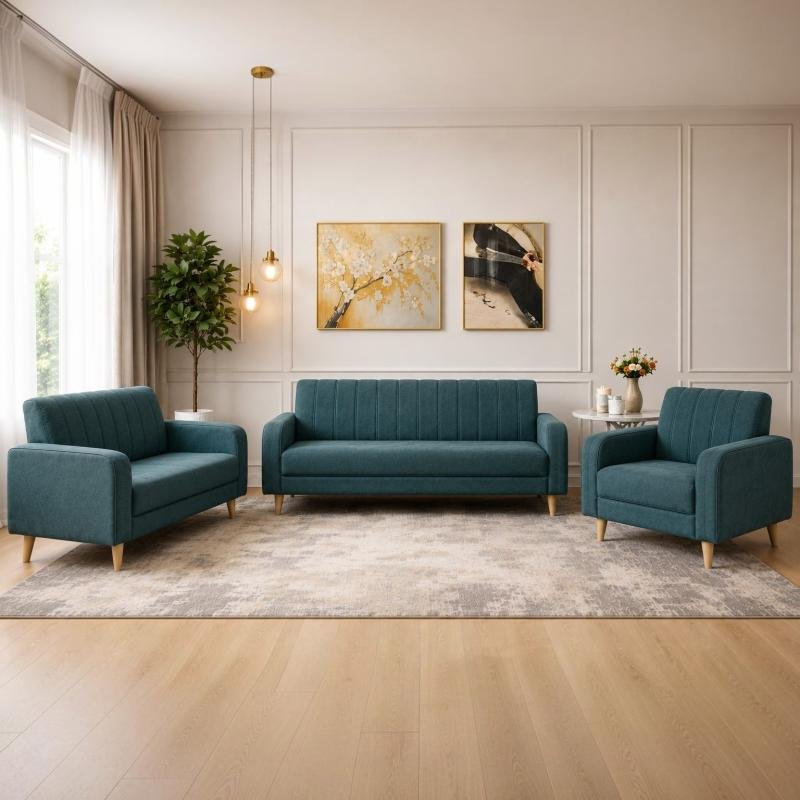 Modern 3-Piece Living Room Sofa Set (1S + 2S + 3S)