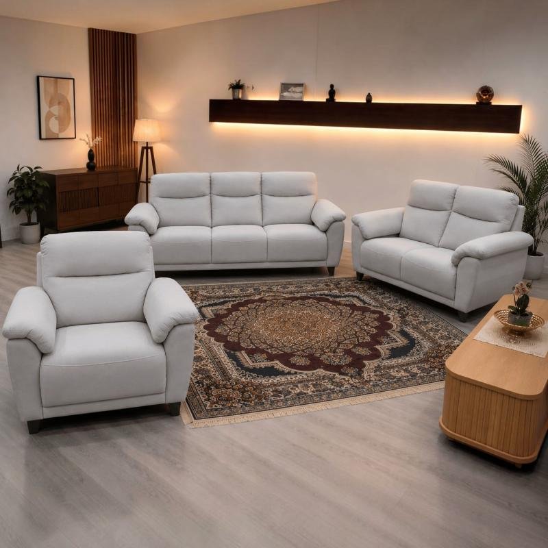 Plush 3-Piece Living Room Sofa Set (1S + 2S + 3S)