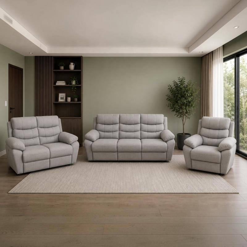 Cloud-Luxe Eco-Performance 3-Piece Living Room Sofa Set (1+2+3 Seater)