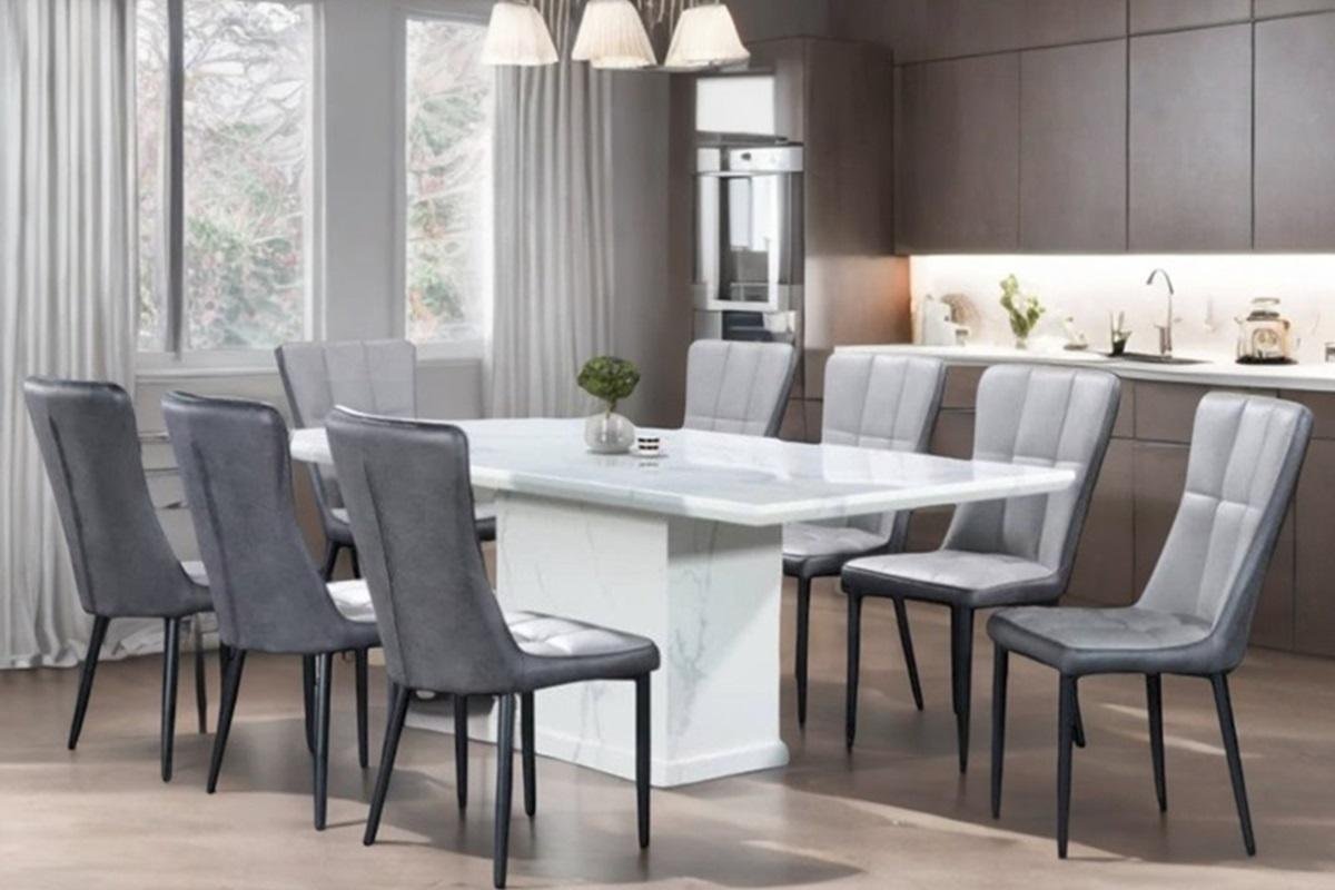 1+8 Marbel Dining  Set