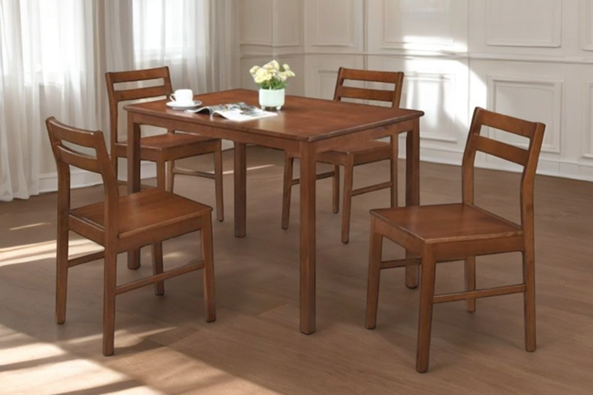 1+4 Wooden Dining Set