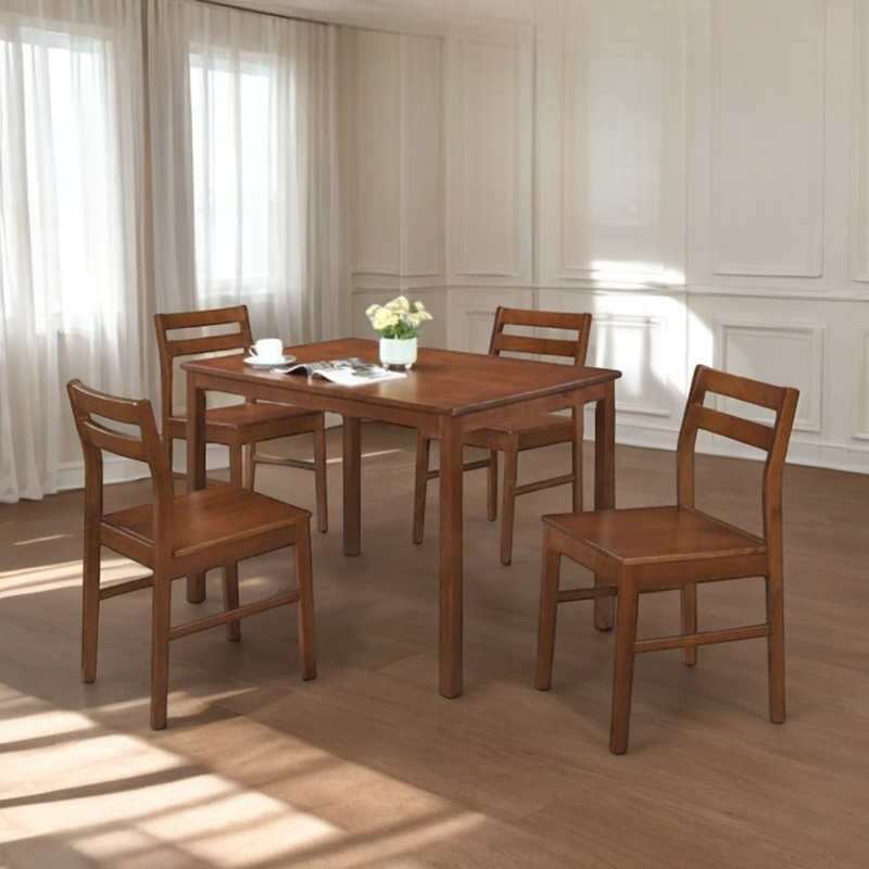 1+4 Wooden Dining Set