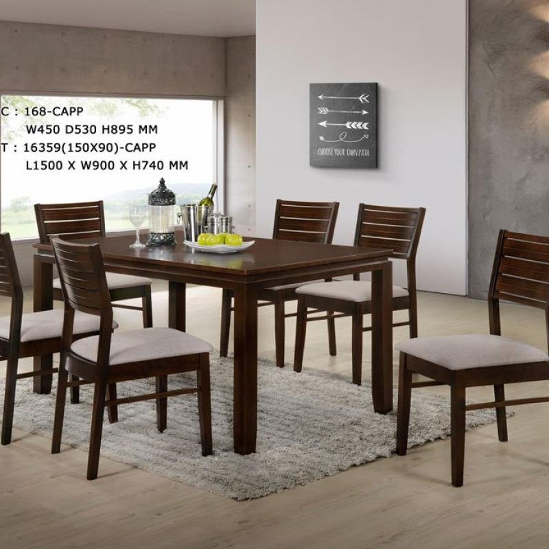 1+10 Wooden Dinig Table