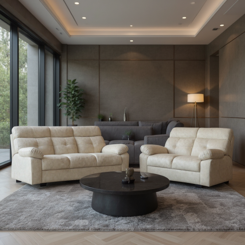 2+3 seater fabric sofa set