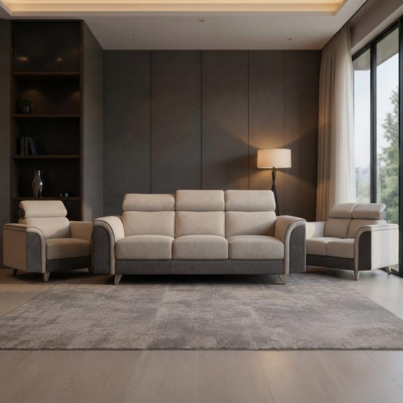 The Valencia Performance 1+2+3 Sofa Set