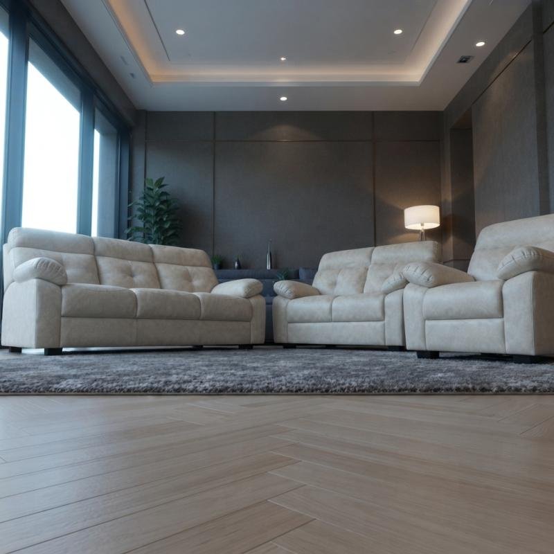Living Room Sofa Set (1S + 2S + 3S) – Easy-Clean