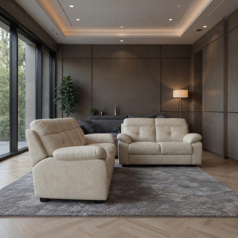 Living Room Sofa Set (1S + 2S + 3S) – Easy-Clean