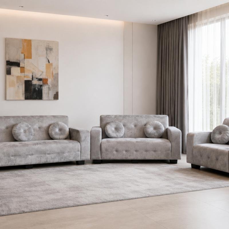 Premium 3-Piece Living Room Sofa Set (1S + 2S + 3S)