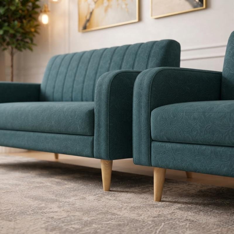 Modern 3-Piece Living Room Sofa Set (1S + 2S + 3S)