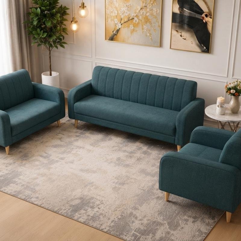 Modern 3-Piece Living Room Sofa Set (1S + 2S + 3S)