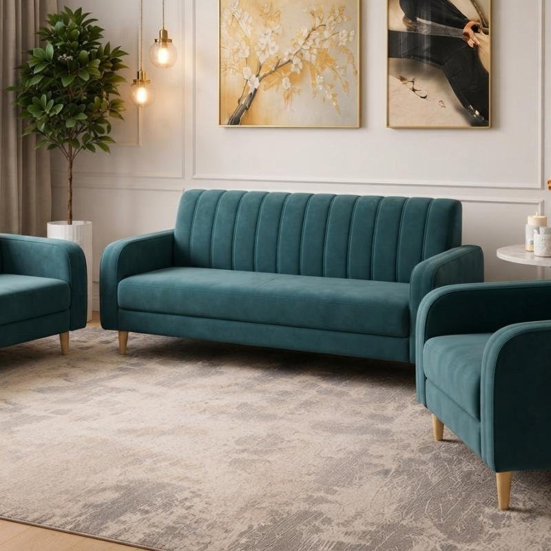 Modern 3-Piece Living Room Sofa Set (1S + 2S + 3S)