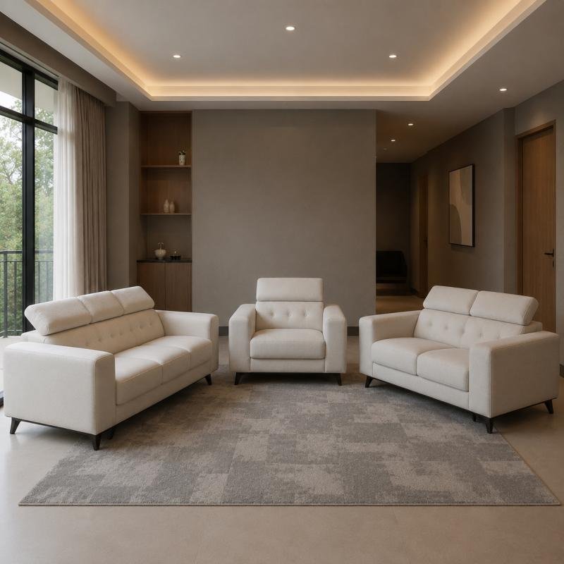 Modern  Living Room Sofa Set (1S + 2S + 3S)