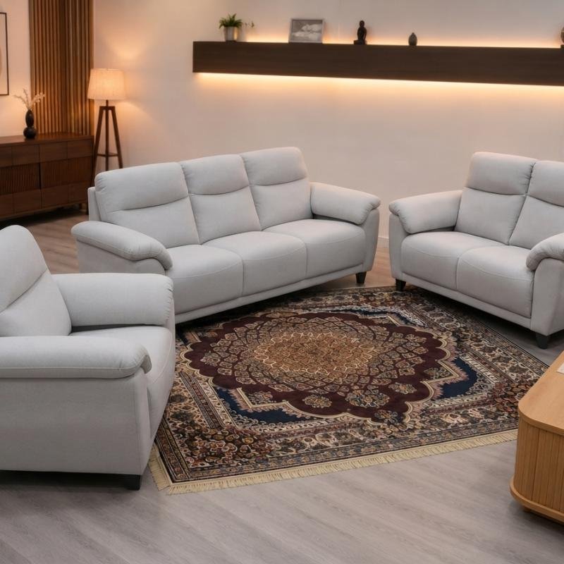 Plush 3-Piece Living Room Sofa Set (1S + 2S + 3S)