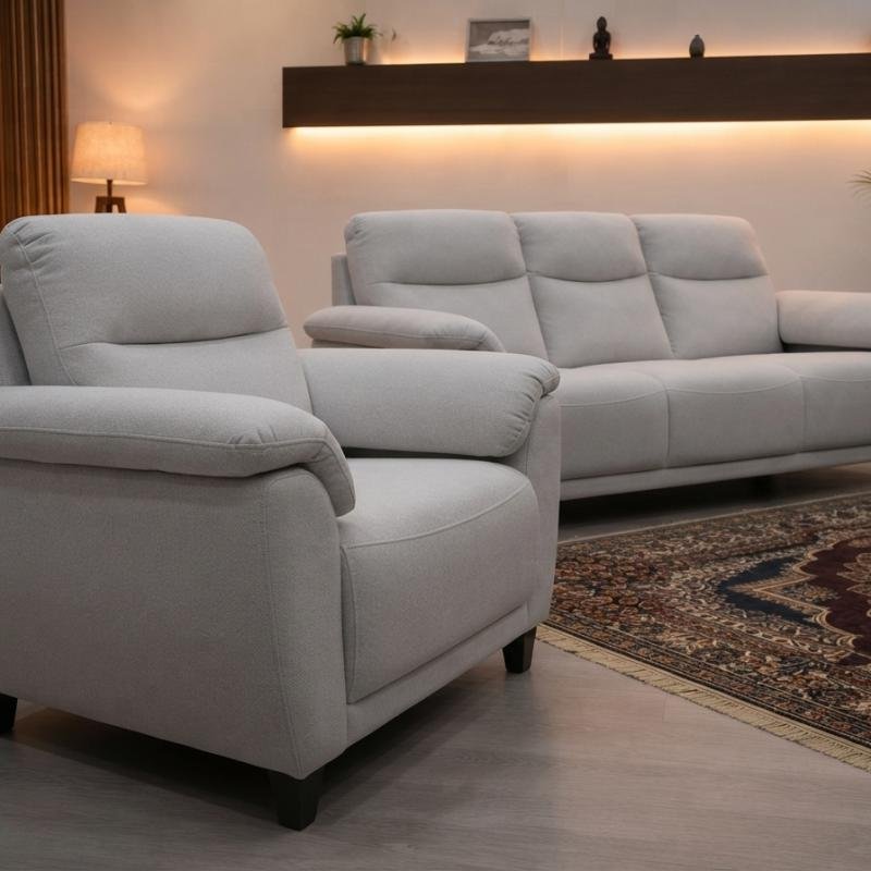Plush 3-Piece Living Room Sofa Set (1S + 2S + 3S)