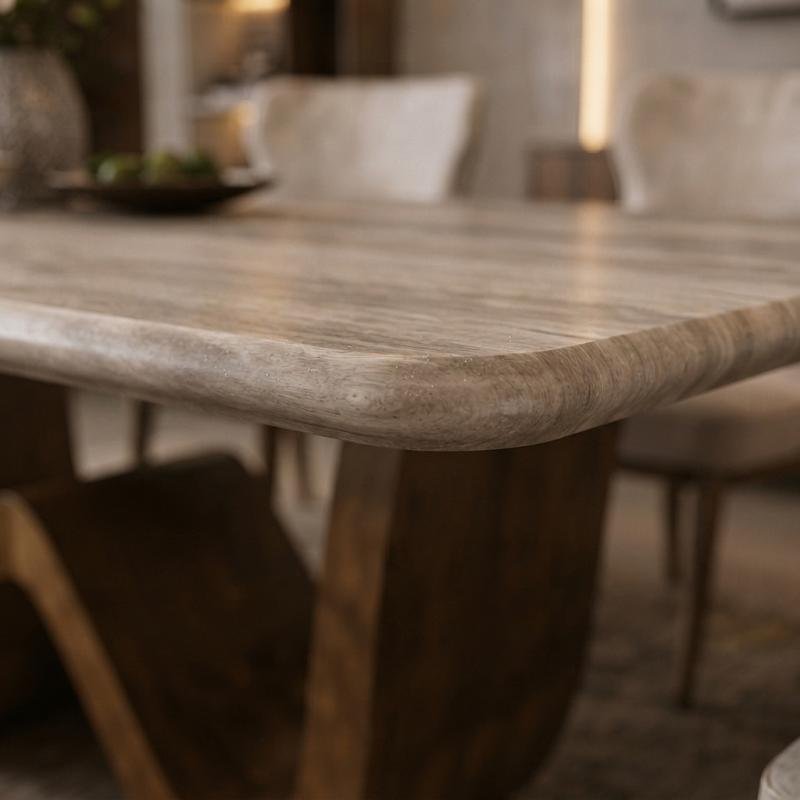 sophisticated marble dining set with 6 chairs