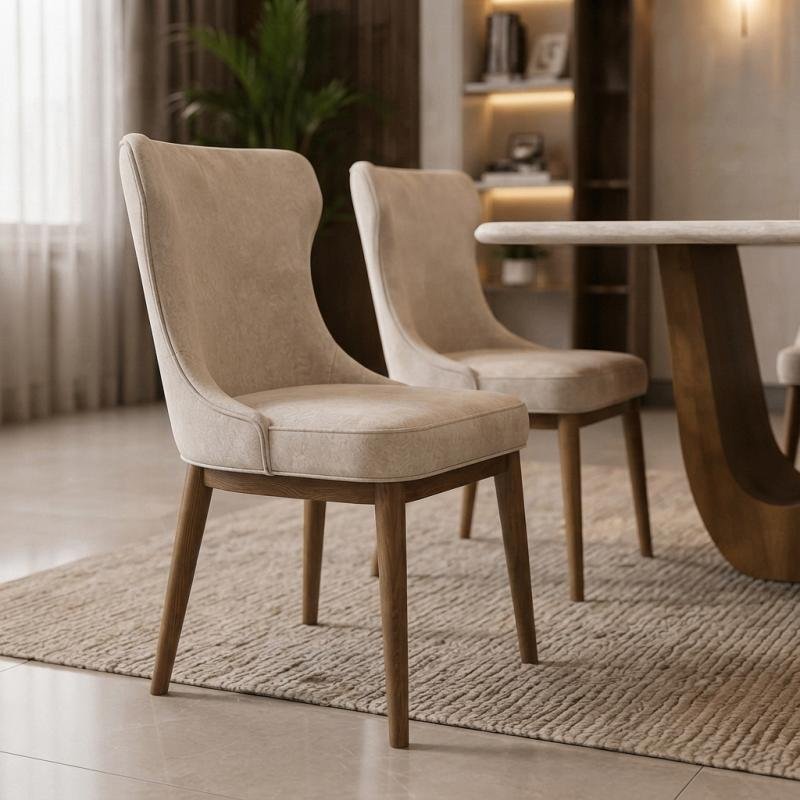 sophisticated marble dining set with 6 chairs