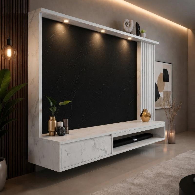 Urban Modern 6ft Wall-Mounted TV Cabinet