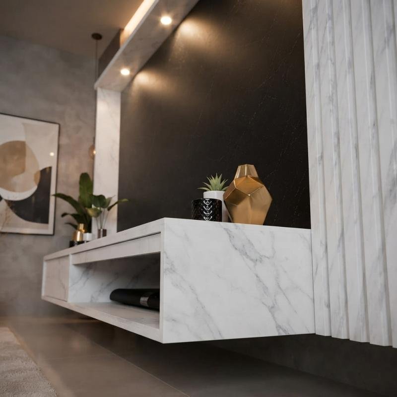 Urban Modern 6ft Wall-Mounted TV Cabinet