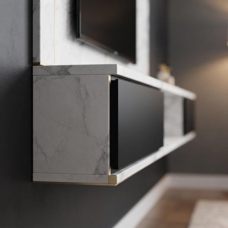 6ft Floating Entertainment Wall TV Cbinet