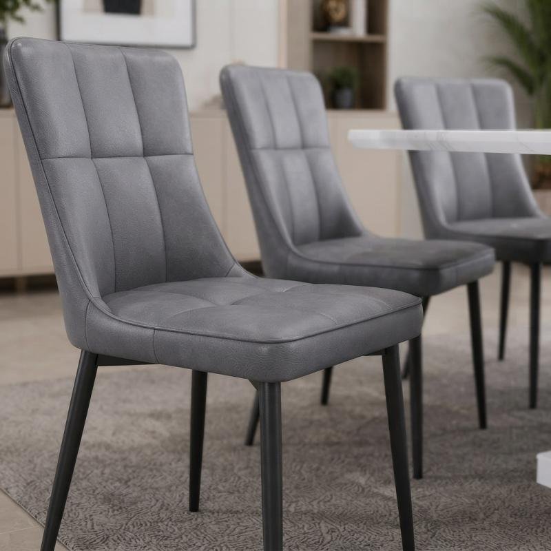 1+8 RECTANGLE MARBLE DINING SET