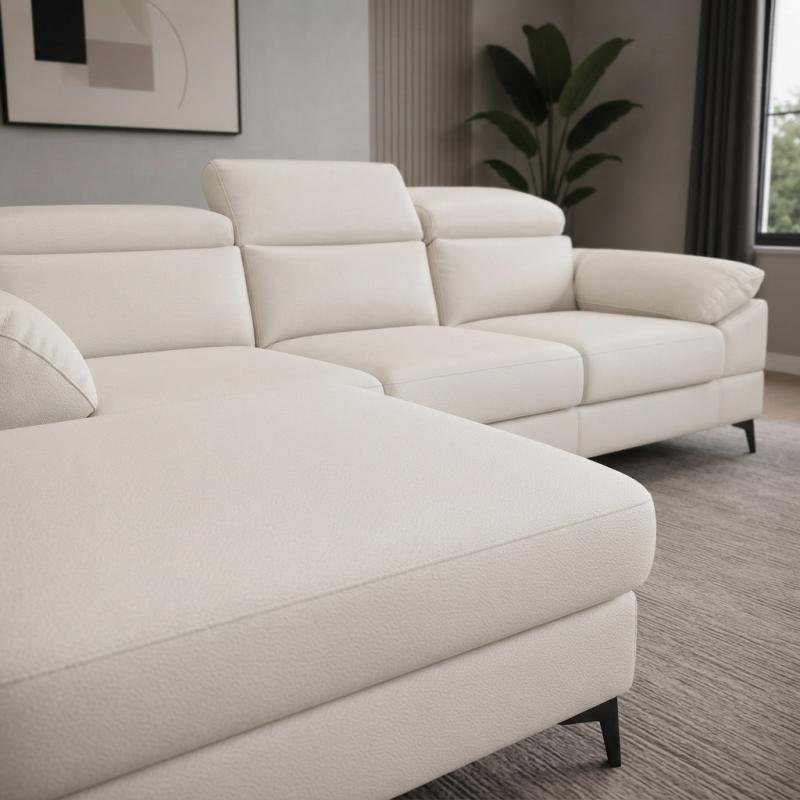 Minimalist 2-Seater L-Shape Sectional Sofa