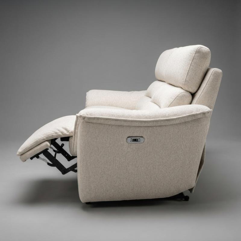 Cloud-Luxe 3-Seater Dual Electric Recliner Sofa