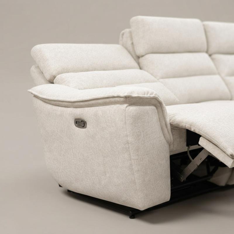 Cloud-Luxe 3-Seater Dual Electric Recliner Sofa