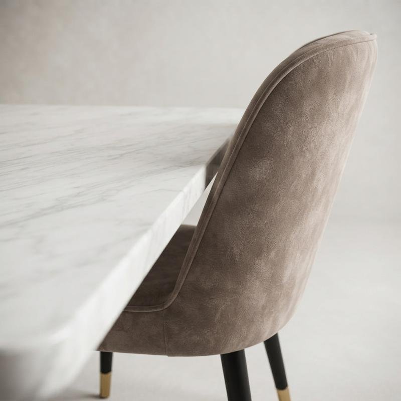 Grand Monarch 7-Piece Ceramic Marble Dining Set