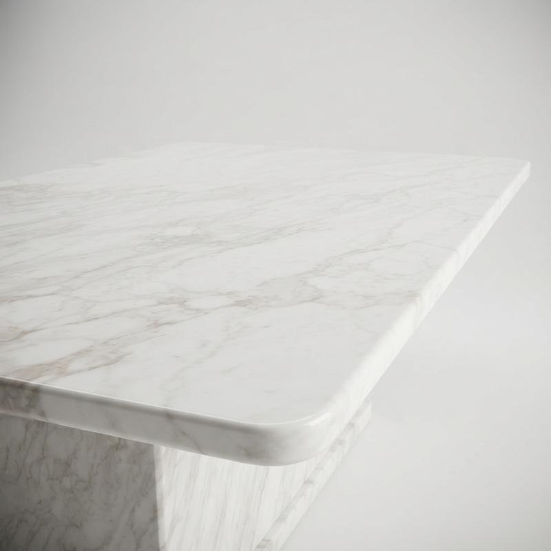 Grand Monarch 7-Piece Ceramic Marble Dining Set