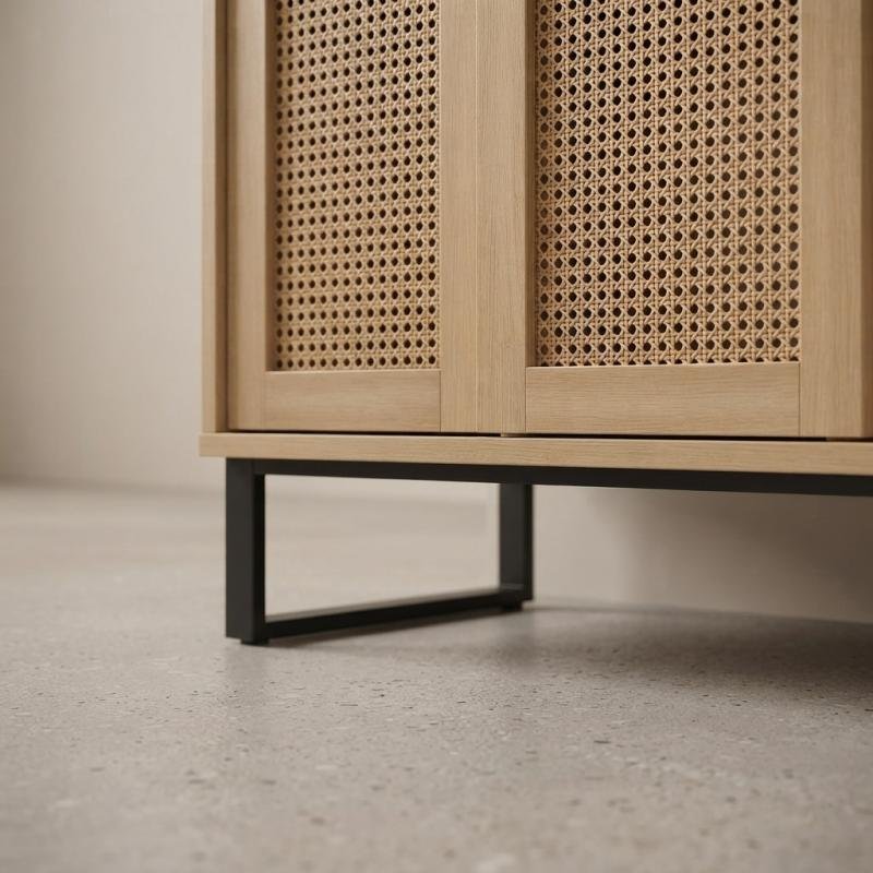 Kyoto Muji Woven Rattan Entryway Shoe Cabinet