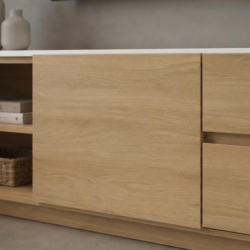 Copenhagen Minimalist TV Cabinet with Premium Ceramic Top