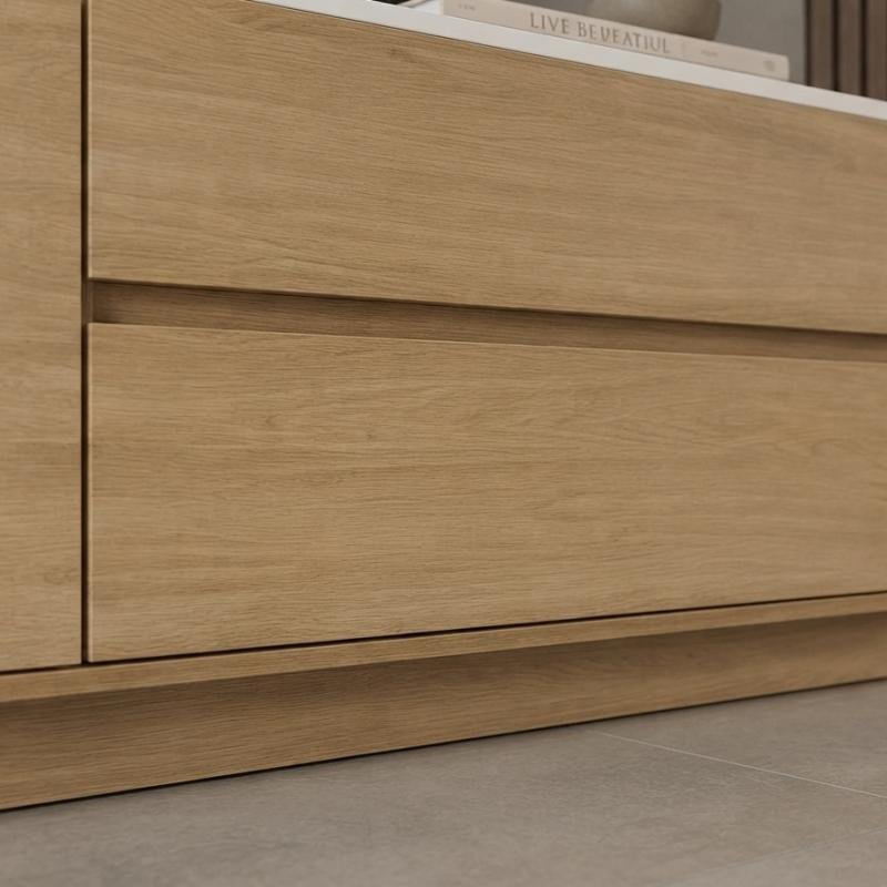 Copenhagen Minimalist TV Cabinet with Premium Ceramic Top
