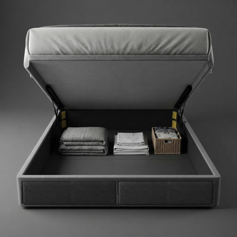Maximizer Premium Hydraulic Lift & Dual Drawer Storage Bed Frame