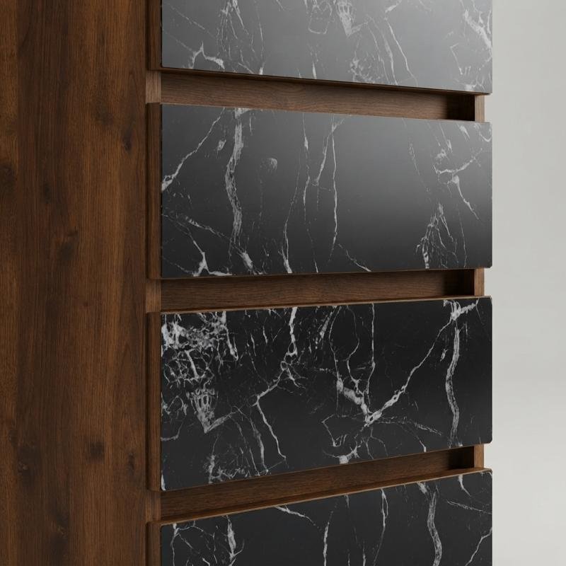 Nero Lux 5-Drawer  Chest of Drawers