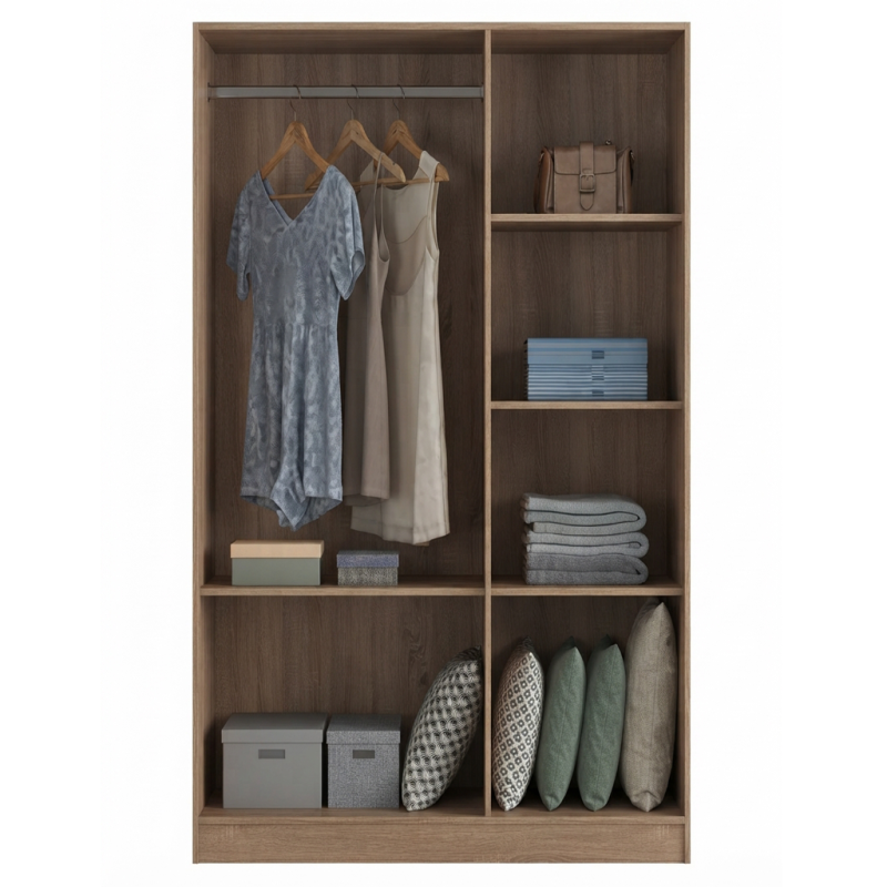 Stockholm Modern 3-Door Muji Wardrobe
