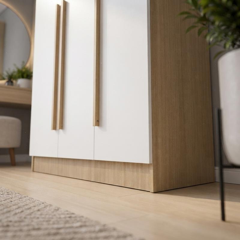 Stockholm Modern 3-Door Muji Wardrobe