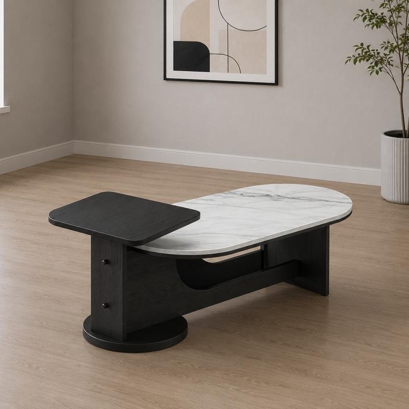 Carrara Fusion Modern Sintered Stone Coffee Table
