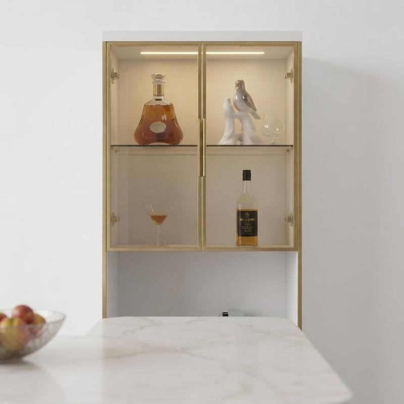 Milanese Luxury Multifunctional Bar Cabinet