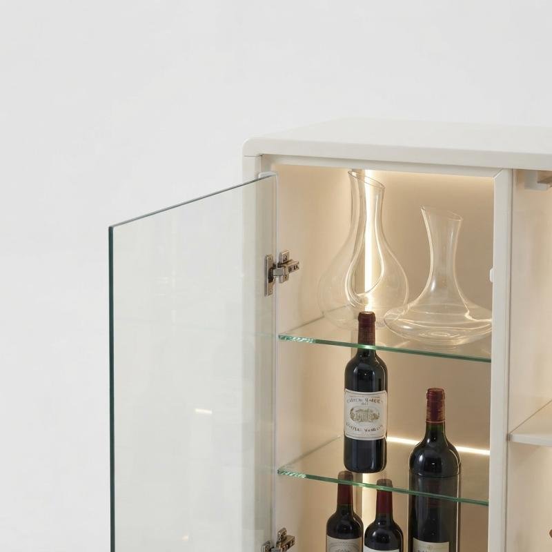 Milanese Luxury 2-in-1 Entryway Partition & Home Bar Counter