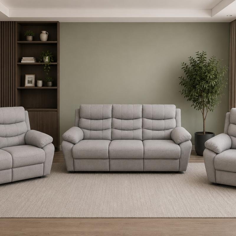 Cloud-Luxe Eco-Performance 3-Piece Living Room Sofa Set (1+2+3 Seater)