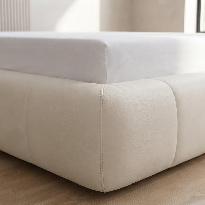 Tufted Upholstered Queen Platform Bed Frame