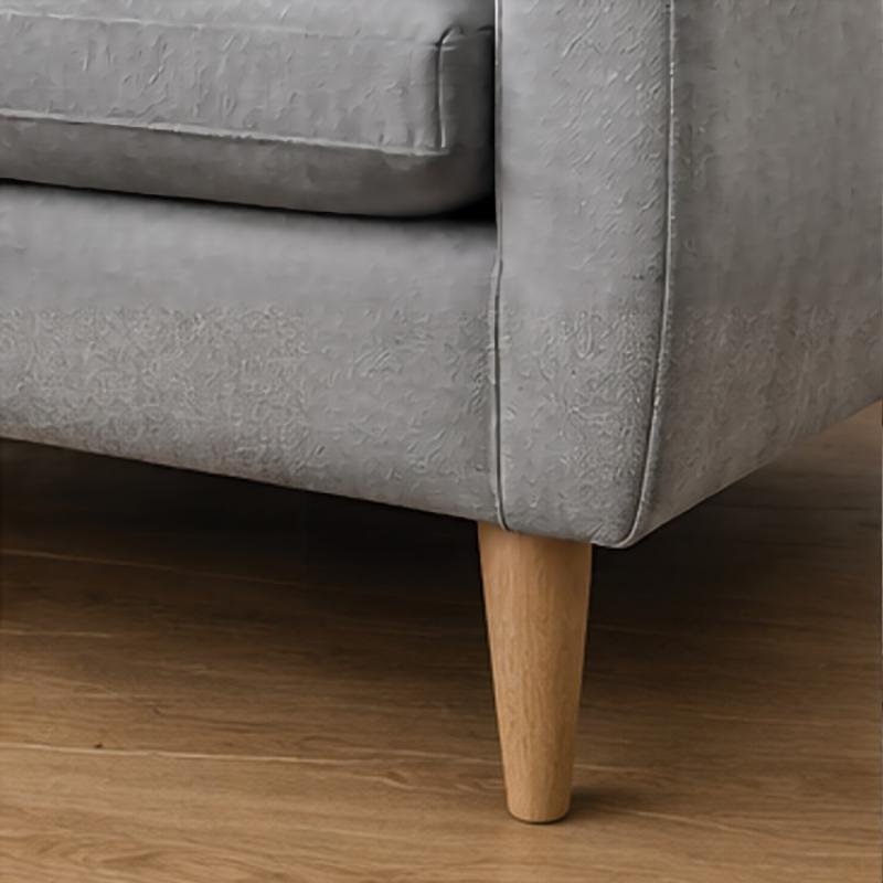 Nordic Breeze Light Gray Fabric Sofa Set 1+2+3 seater